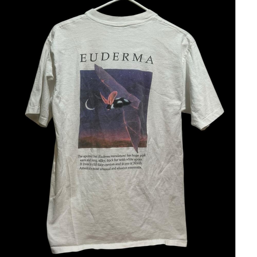 Vintage 90s Bat Conservation International Euderma Spotted Bat RARE Size Large - Picture 2 of 6